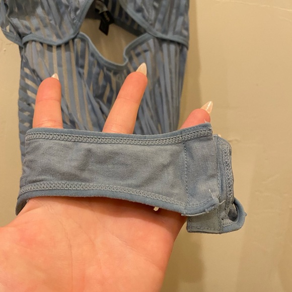 VERTIGO CUTOUT BODYSUIT DENIM BLUE - Picture 6 of 7